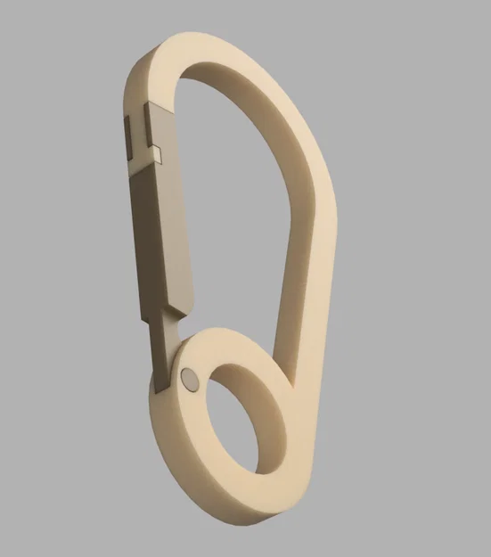 Móc khóa Carabiner in 3D (Print in Place) - Đơn giản và hữu dụng - Image 2