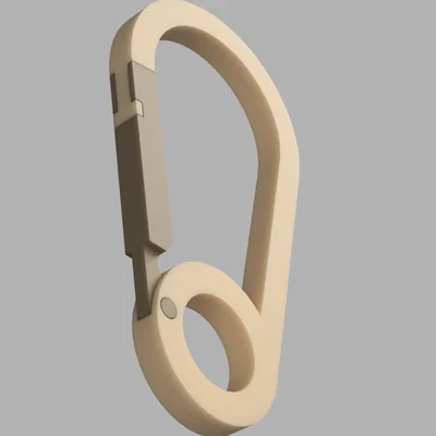 Móc khóa Carabiner in 3D (Print in Place) - Đơn giản và hữu dụng