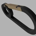Móc khóa Carabiner in 3D (Print in Place) - Đơn giản và hữu dụng - Thumbnail 3