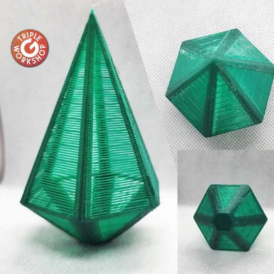 Mô hình 3D Cây thông lục giác (Air Trees) dễ in và trang trí đẹp