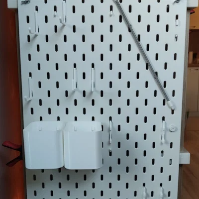 Ngàm gắn pegboard IKEA Skadis cho kệ Kallax