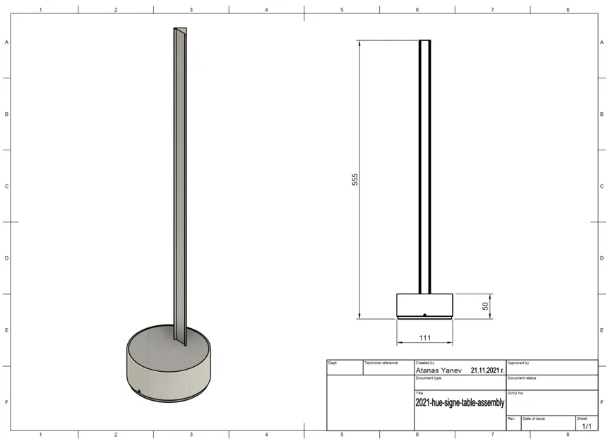 DIYHue Signe: Đèn bàn & đèn cây kiểu Hue Signe in 3D - Image 9