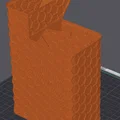 Poop Chute Eco Vase Mode cho Bambu Lab P1P có khe gắn nam châm - Thumbnail 5