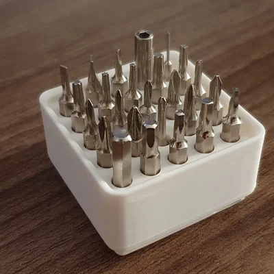 Gridfinity Refined - Khay giữ mũi Precision Bit Holder (chuẩn Refined)