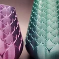 Mẫu lọ hoa Lotus Spiral Vases V2 trang trí độc đáo - Thumbnail 2