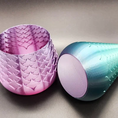 Mẫu lọ hoa Lotus Spiral Vases V2 trang trí độc đáo