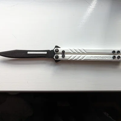 Balisong V2 in hoàn toàn – cải tiến blade mount để chuyển động mượt hơn