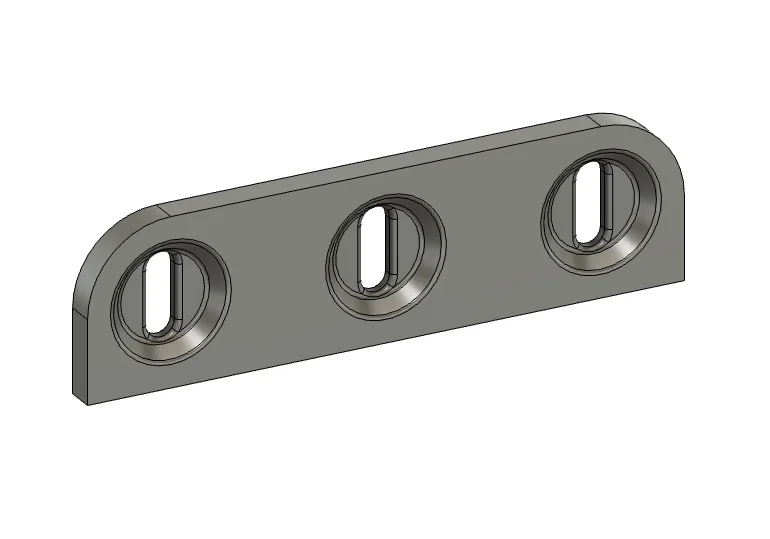 Bệ gắn tùy chỉnh cho bảng Ikea Skådis (Parametric T-Clip) - Image 1