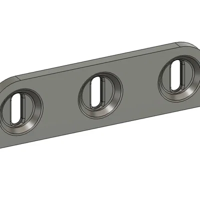 Bệ gắn tùy chỉnh cho bảng Ikea Skådis (Parametric T-Clip)