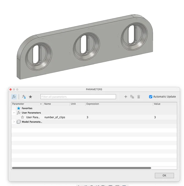 Bệ gắn tùy chỉnh cho bảng Ikea Skådis (Parametric T-Clip) - Image 2