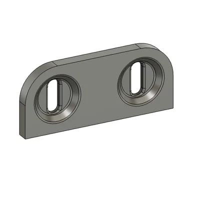 Bệ gắn tùy chỉnh cho bảng Ikea Skådis (Parametric T-Clip)