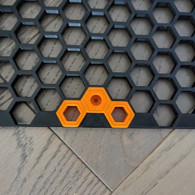 Ngàm gắn tường 3 mảnh cho Honeycomb Storage Wall chắc chắn