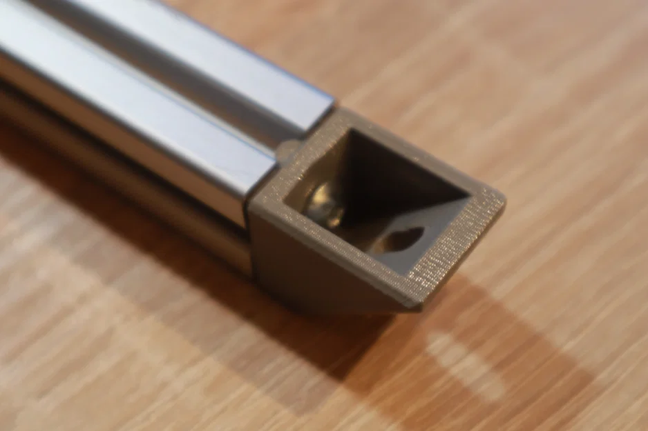 Nắp giằng 45° cho extrusion 20x20 (20x20 extrution 45° degree bracing cap) - Image 1