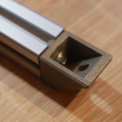 Nắp giằng 45° cho extrusion 20x20 (20x20 extrution 45° degree bracing cap)