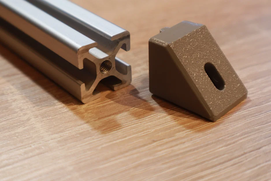 Nắp giằng 45° cho extrusion 20x20 (20x20 extrution 45° degree bracing cap) - Image 3