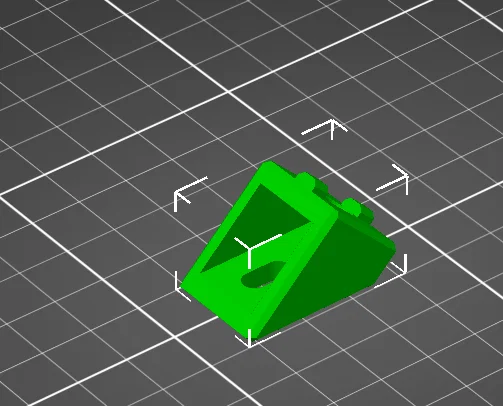 Nắp giằng 45° cho extrusion 20x20 (20x20 extrution 45° degree bracing cap) - Image 4