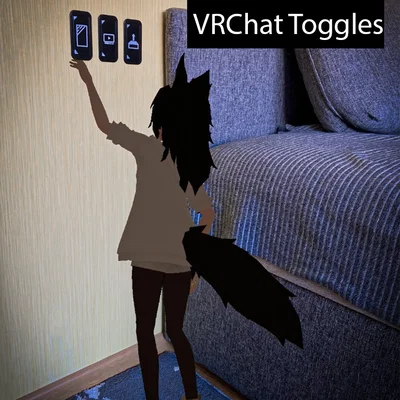 Bộ nút chuyển đổi (Toggles) VRChat 3D - Phụ kiện trang trí thông minh