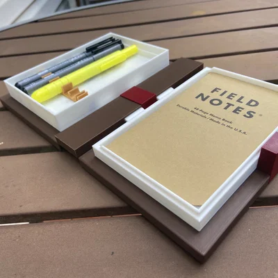 Sách Minecraft đựng Field Notes & cất bút (Minecraft Book for Field Notes and pen storage)