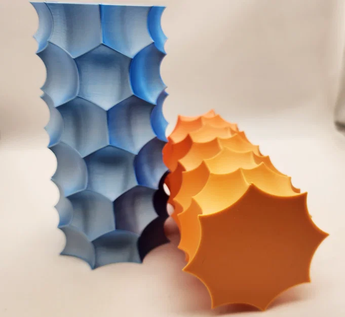 Bình hoa 3D họa tiết tổ ong Prusa-Style độc đáo, in nhanh - Image 3