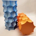Bình hoa 3D họa tiết tổ ong Prusa-Style độc đáo, in nhanh - Thumbnail 3