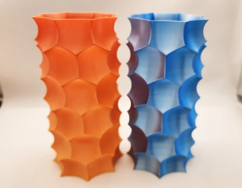 Bình hoa 3D họa tiết tổ ong Prusa-Style độc đáo, in nhanh - Image 4