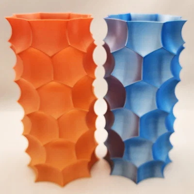Bình hoa 3D họa tiết tổ ong Prusa-Style độc đáo, in nhanh