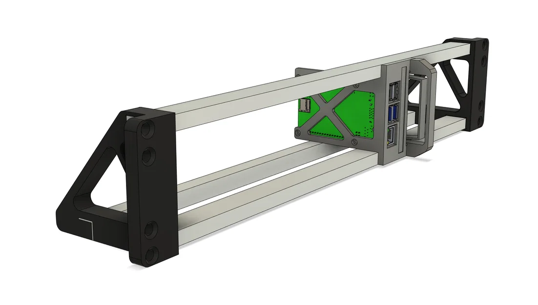 Giá gắn Raspberry PI 19" 2U rack mount dạng modular - Image 1