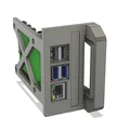 Giá gắn Raspberry PI 19" 2U rack mount dạng modular - Thumbnail 2