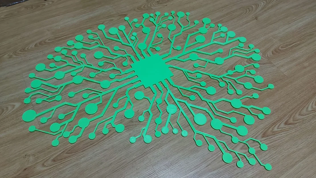 Mạch điện tử hình não - Tranh treo tường (khủng 70x60cm) - Image 1