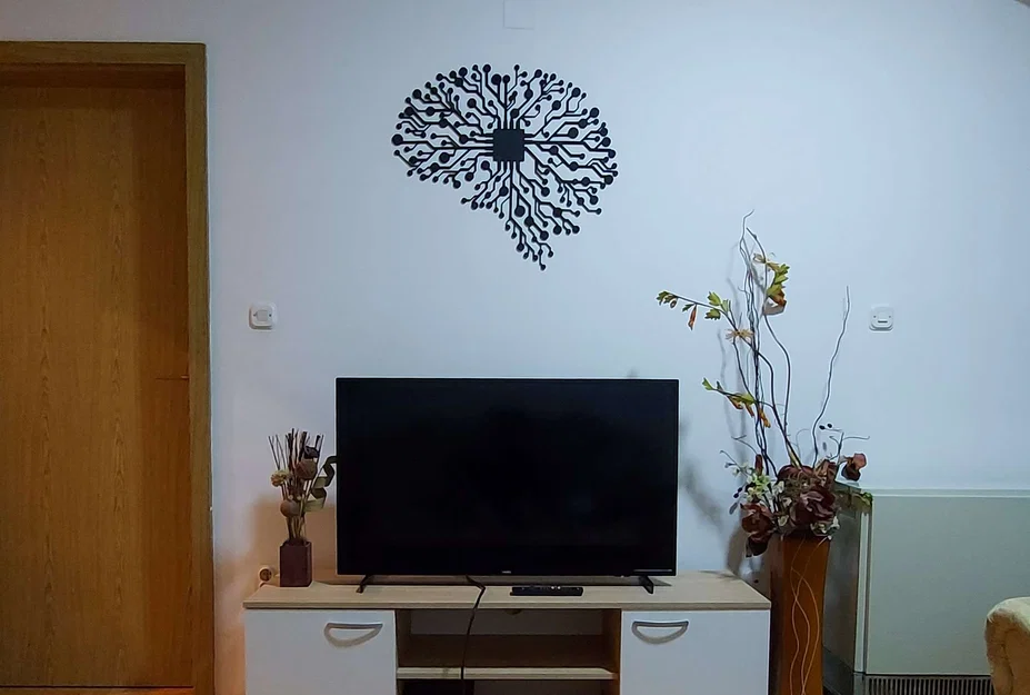 Mạch điện tử hình não - Tranh treo tường (khủng 70x60cm) - Image 2