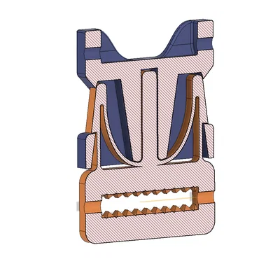 Khóa gài dây đeo Buckle Strap thông minh in 3D không cần hỗ trợ