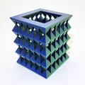 Cốc đựng bút 3D hình học Acute Rhombus - Thiết kế không cần support - Thumbnail 5