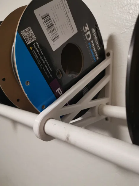 Kệ cuộn filament dùng ống 22mm (PVC 1/2" sch40) - Image 3