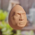 Mô hình Dwayne the Egg Johnson 3D vui nhộn cho người hâm mộ - Thumbnail 1