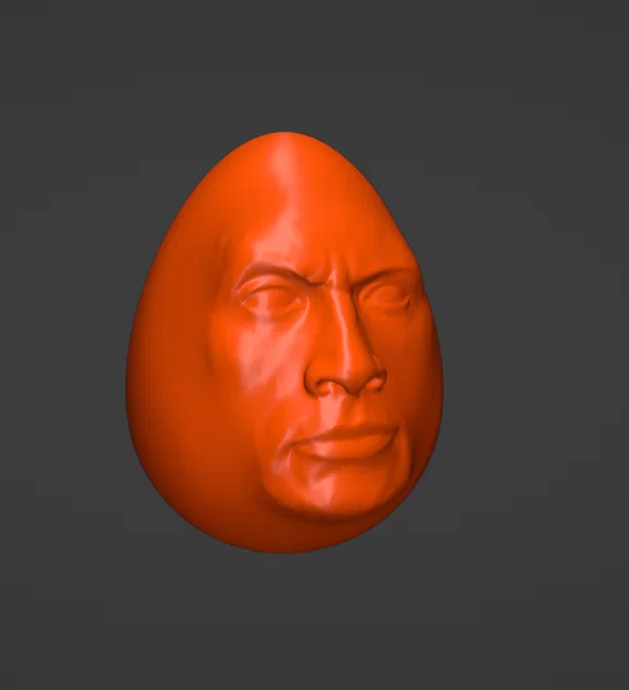 Mô hình Dwayne the Egg Johnson 3D vui nhộn cho người hâm mộ - Image 2