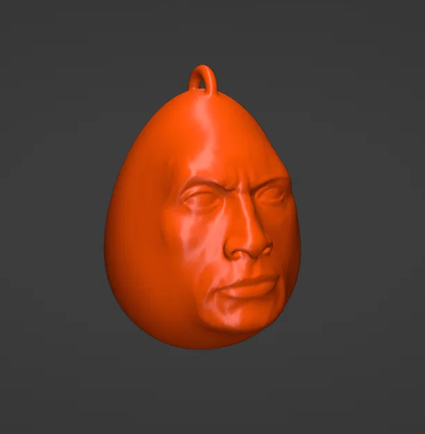 Mô hình Dwayne the Egg Johnson 3D vui nhộn cho người hâm mộ - Image 3