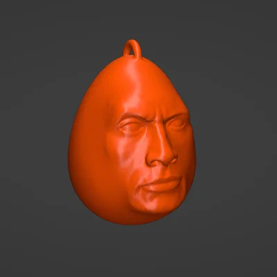 Mô hình Dwayne the Egg Johnson 3D vui nhộn cho người hâm mộ