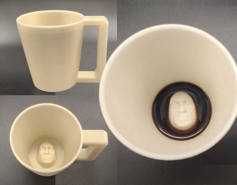 Mô hình 3D chiếc cốc bất ngờ gương mặt Dwayne The Rock Johnson - Image 1