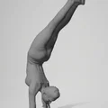 Tượng mini cô gái trồng chuối (Handstand girl miniature) - Thumbnail 1