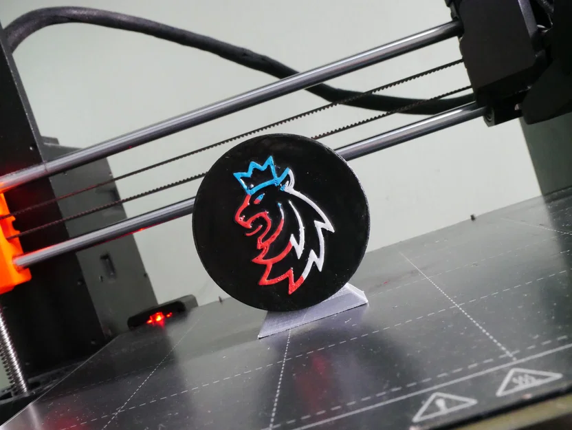 Mô hình quả bóng khúc côn cầu Czech Hockey Puck in 3D tinh xảo - Image 3