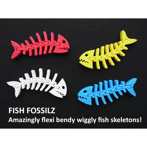 Mô hình xương cá linh hoạt (The Fishy) - Đồ chơi in 3D độc đáo - Image 1