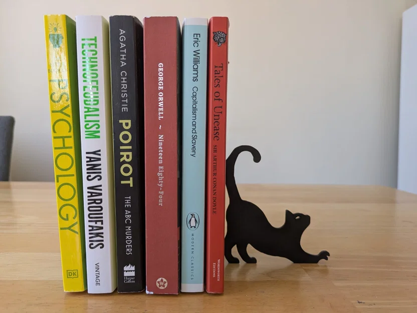 Kệ Chặn Sách Hình Mèo (Cat Book Stand) - Image 1