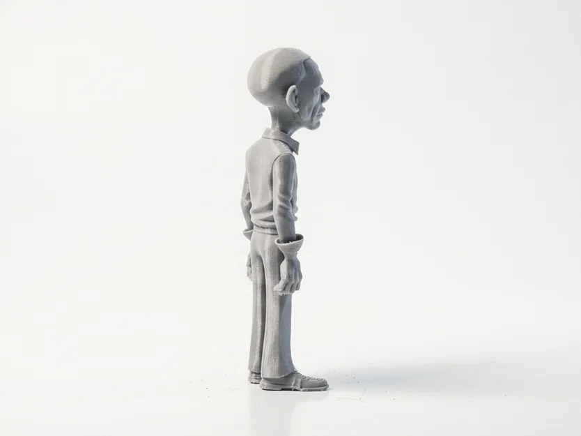 Tượng Barack Obama in 3D (STL) – Figurine Celebrity 3D Printable - Image 3