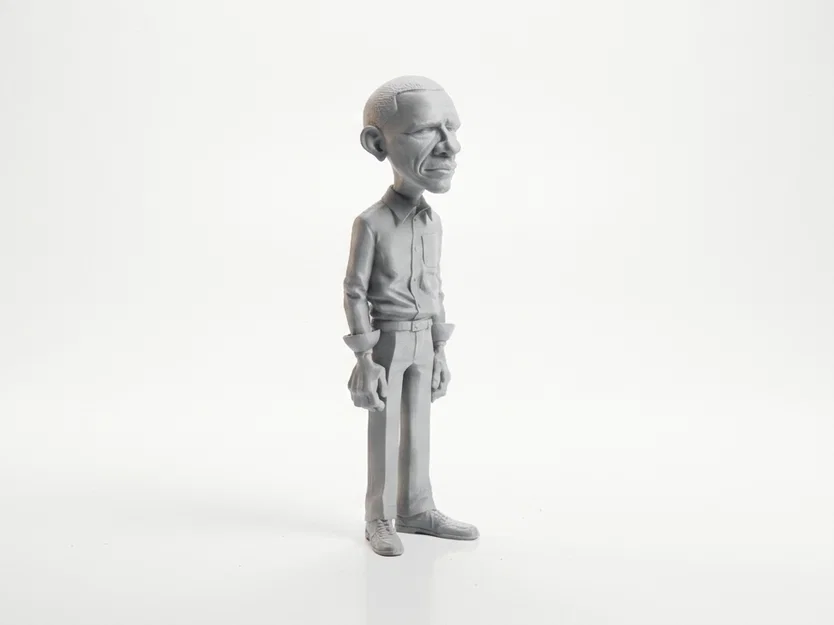 Tượng Barack Obama in 3D (STL) – Figurine Celebrity 3D Printable - Image 4