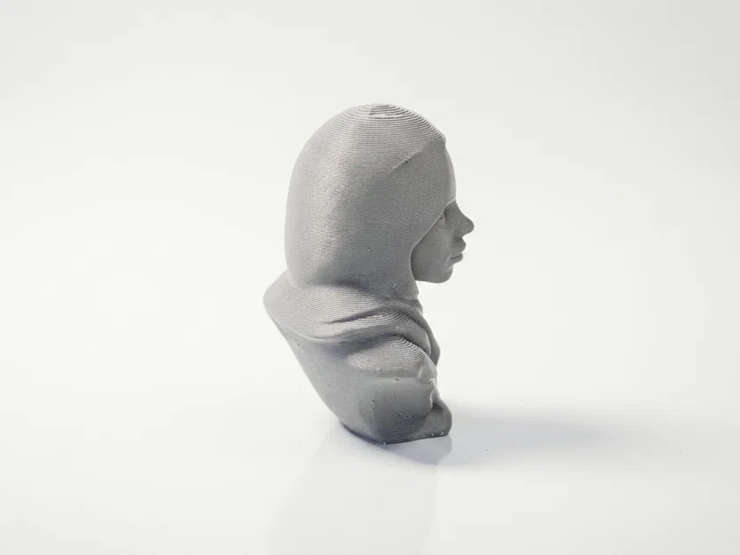 Tượng Bán Thân Billie Eilish (Bust) – STL 3D Printable Của Nghệ Sĩ Nổi Tiếng - Image 3