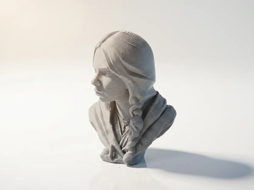 Tượng Bán Thân Billie Eilish (Bust) – STL 3D Printable Của Nghệ Sĩ Nổi Tiếng - Image 4