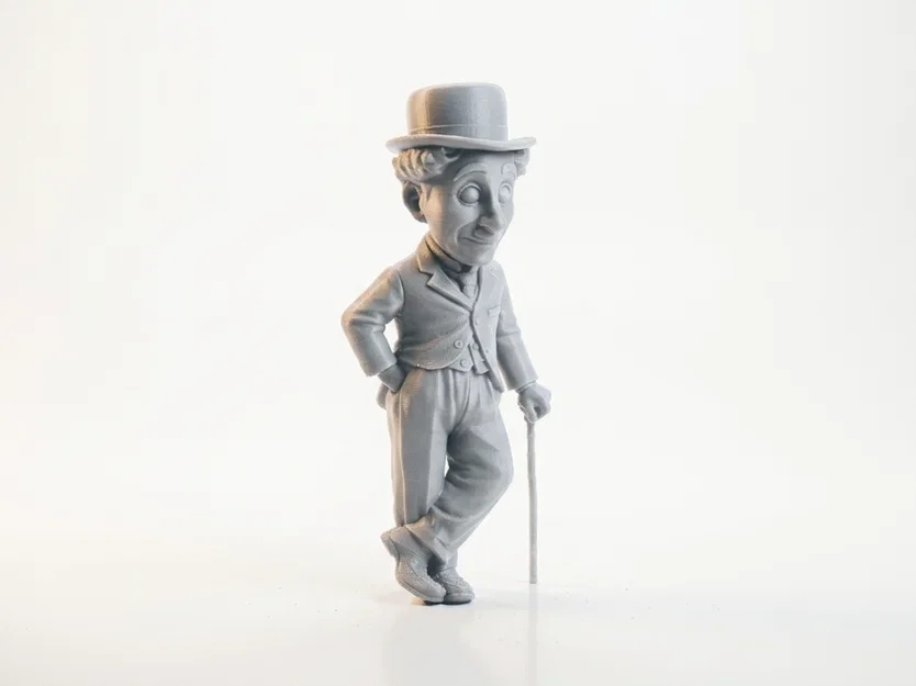 Tượng Charlie Chaplin – Mẫu STL 3D Printable (Celebrity Figurine) - Image 1