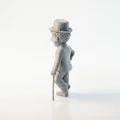 Tượng Charlie Chaplin – Mẫu STL 3D Printable (Celebrity Figurine) - Thumbnail 3