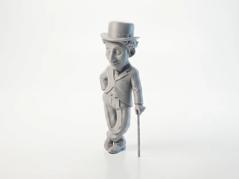 Tượng Charlie Chaplin – Mẫu STL 3D Printable (Celebrity Figurine) - Image 4