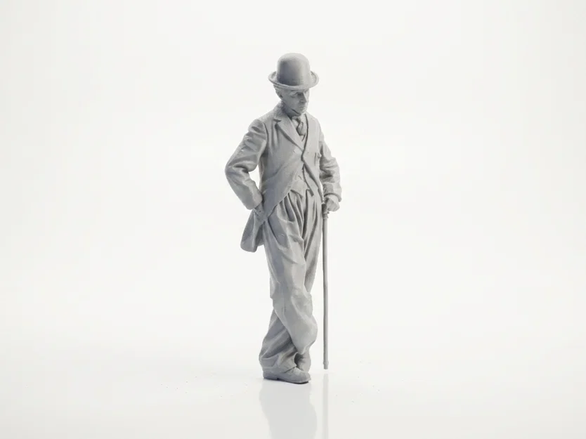 Tượng Charlie Chaplin – Mô hình 3D Printable (Celebrity) - Image 1
